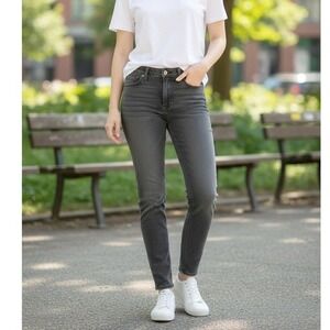 Levis Jeans Womens 30 Gray 711 Skinny Mid‎ Rise Denim Stretch Slim Fit Casual